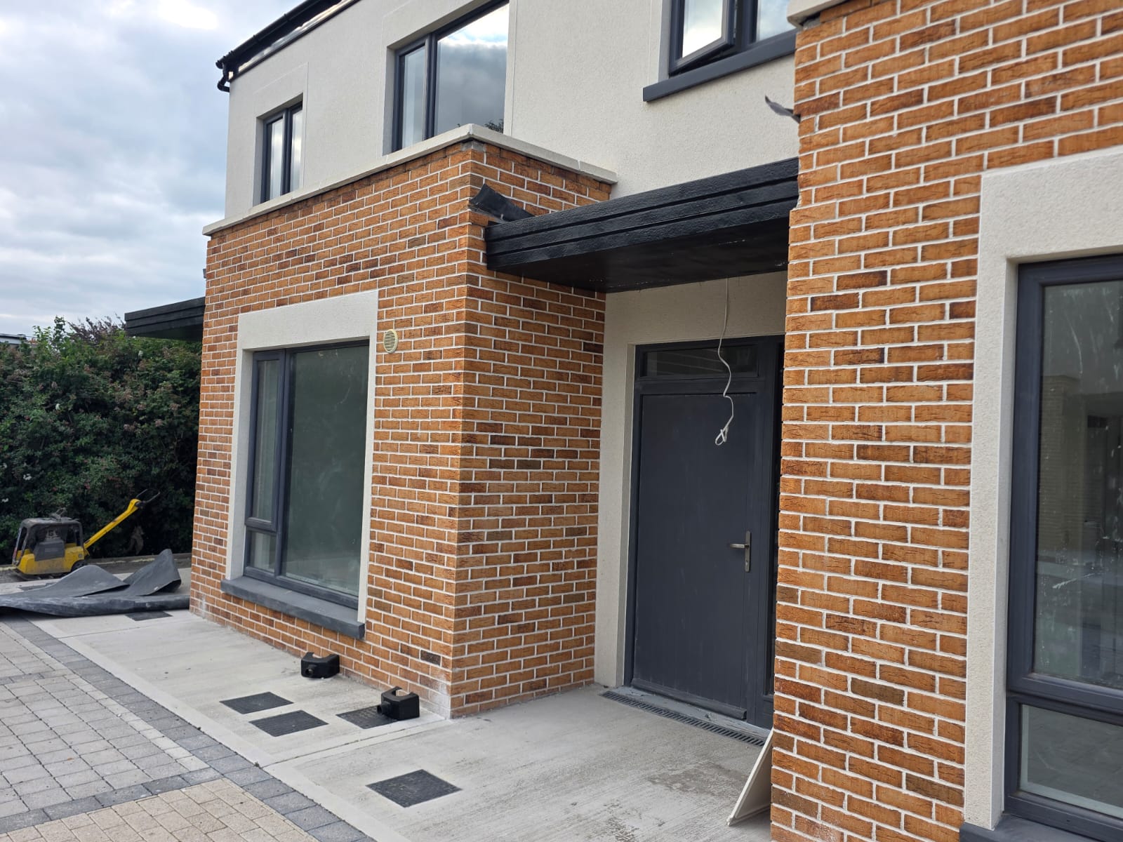 ML8 Canopy polyurea door canopy installation 2