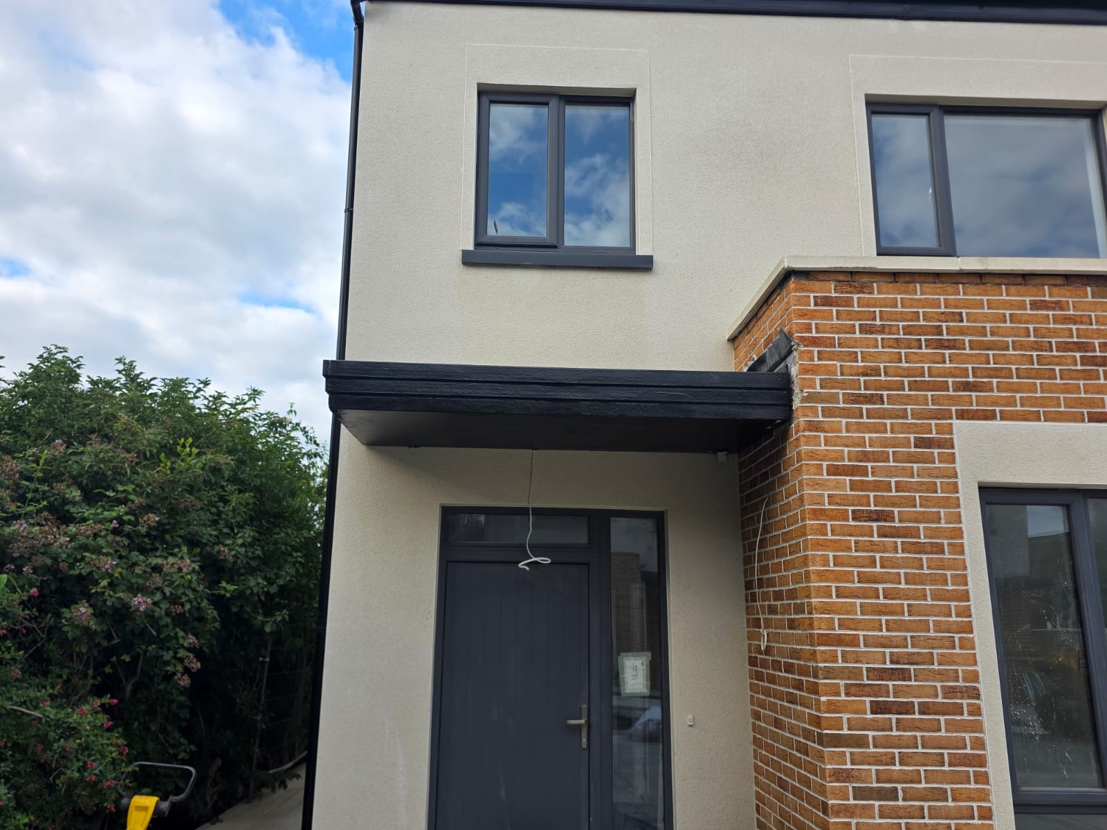 ML8 Canopy polyurea door canopy installation 4