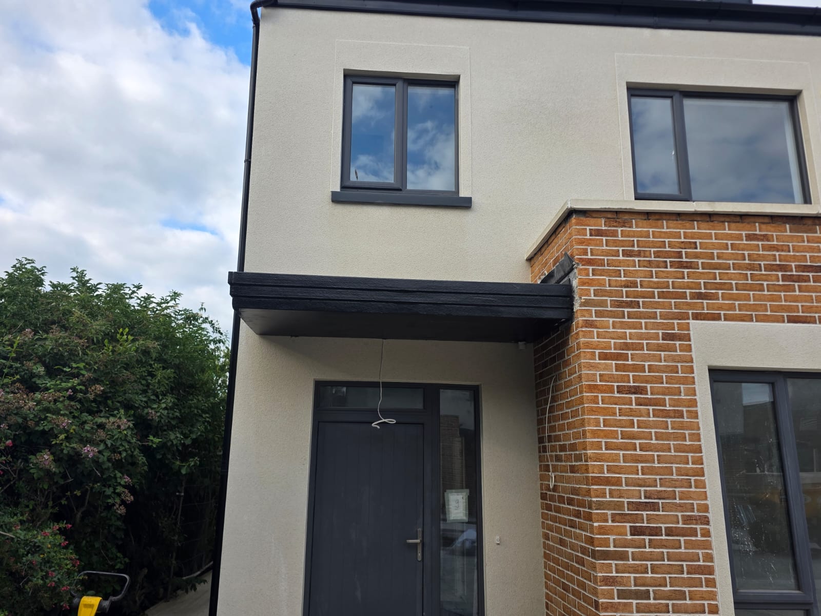 ML8 Canopy polyurea door canopy installation 1