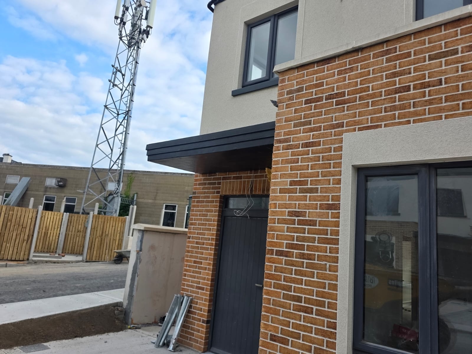 ML8 Canopy polyurea door canopy installation 8