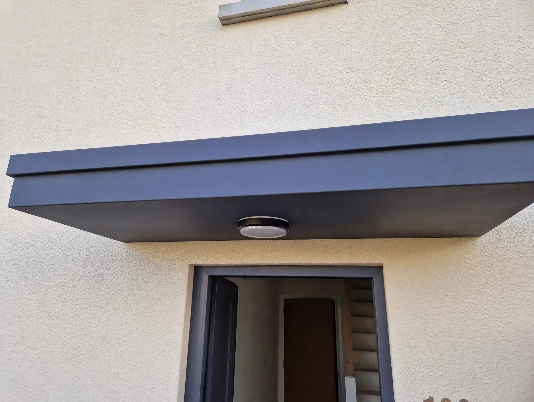 KPH Canopy polyurea door canopy installation 3