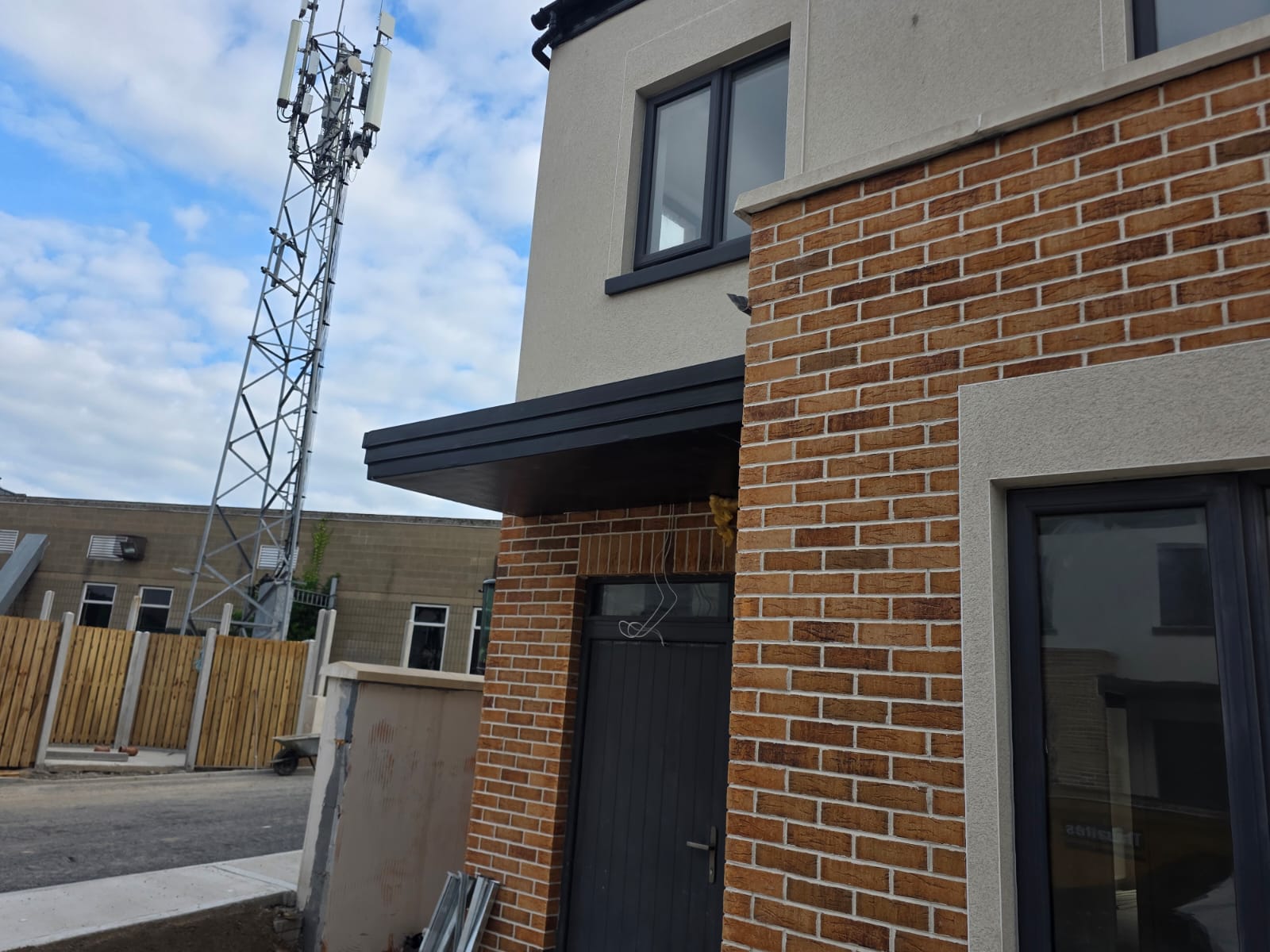ML8 Canopy polyurea door canopy installation 9